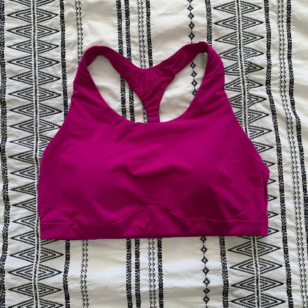 Athleta Fuchsia Racerback Sports Bra